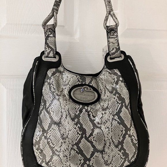 Exotic Malini Murjani Soft Leather and Python skin - Picture 1 of 5